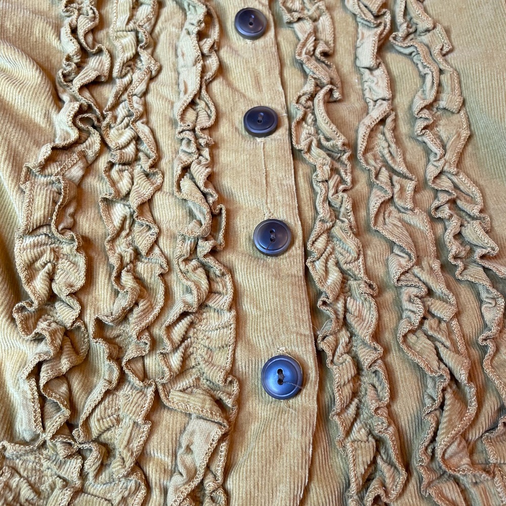 2T mustard Sweet Honey corduroy jacket EUC - Picture 3 of 3